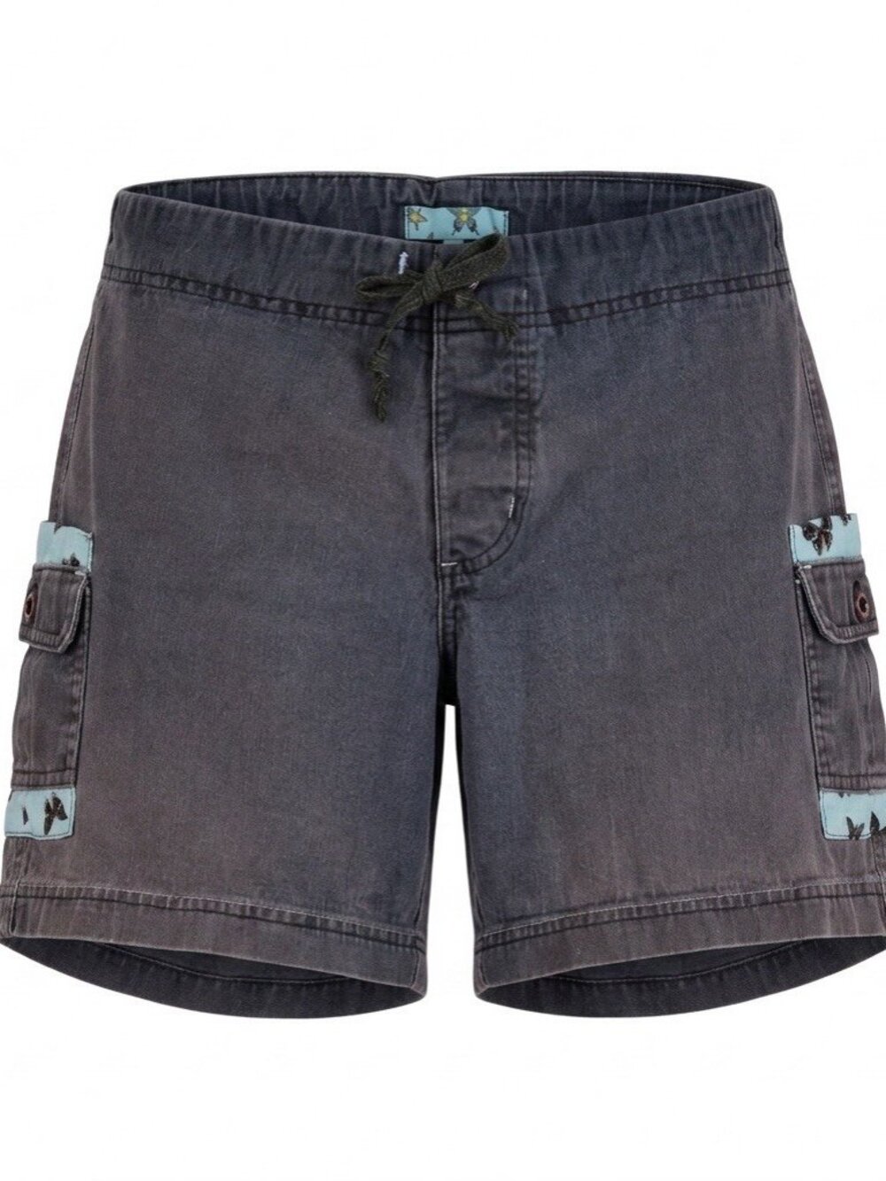 Vintage Aaron Chang Cargo Board Shorts Junior’s Size 5 Blue Y2K Surf Swim